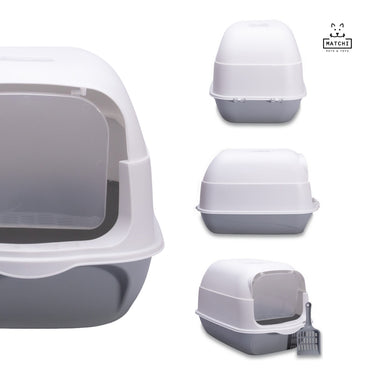 Arenero Para Gatos Cerrado Con Pala Puerta Filtro Sanitario