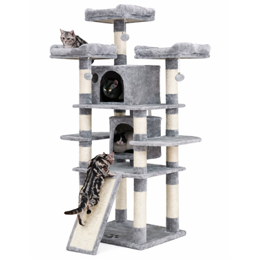 Torre Multifuncional para Gatos Extra Grande | Centro de Juego y Descanso Premium