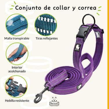 Conjunto de Collar y Correa Ultraresistente