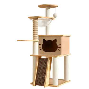 Torre Árbol De Actividades Rascador Para Gato 1.20m