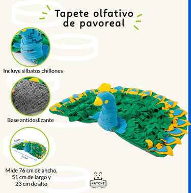 Pavoreal Tapete Olfativo para Esconder Premios, con Silbato Chillón