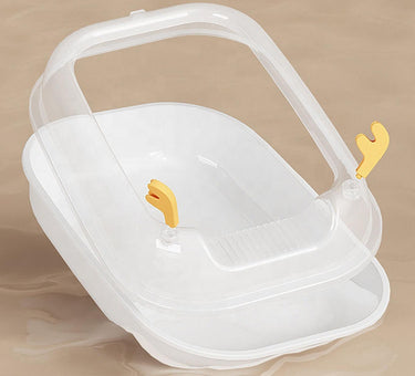 Arenero para Gatos con Tapa, Pala y Cajón Deslizable para Fácil Limpieza