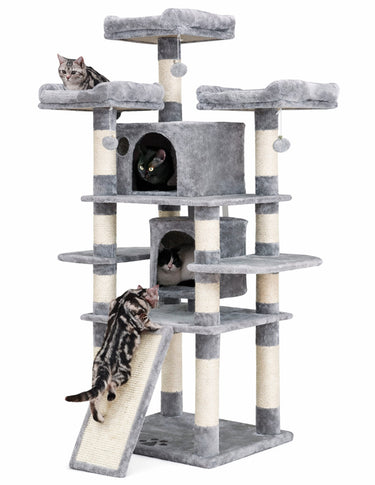 Torre Multifuncional para Gatos Extra Grande | Centro de Juego y Descanso Premium