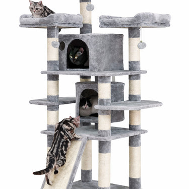 Torre Multifuncional para Gatos Extra Grande | Centro de Juego y Descanso Premium