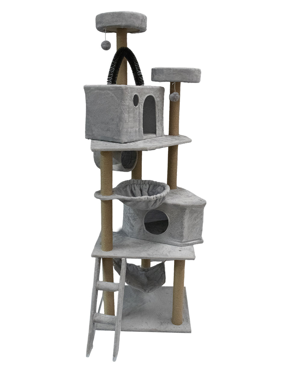 Torre Multifuncional para Gatos Extra Grande | Centro de Juego y Descanso Premium