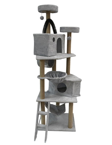 Torre Multifuncional para Gatos Extra Grande | Centro de Juego y Descanso Premium