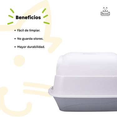 Arenero Para Gatos Cerrado Con Pala Puerta Filtro Sanitario