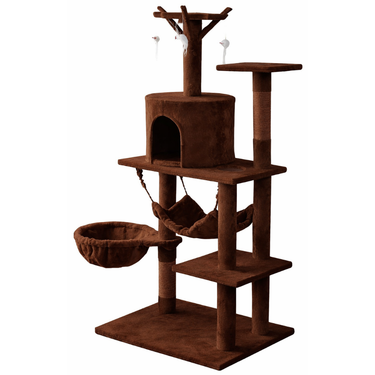 Torre para Gatos Multi-Nivel con Rascadores – Modelo Plus (Hamaca) Altura 1.38