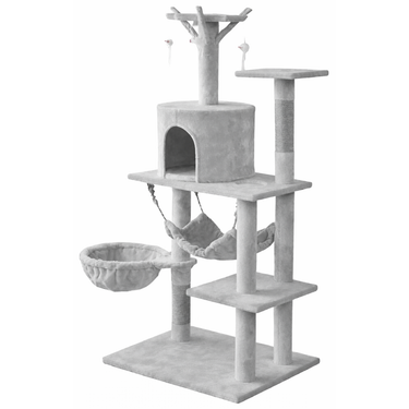 Torre para Gatos Multi-Nivel con Rascadores – Modelo Plus (Hamaca) Altura 1.38