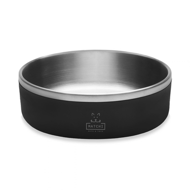 Plato de Acero Inoxidable Tazón Antiderrapante para Perros y Gatos de 1.3L