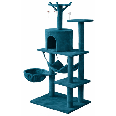 Torre para Gatos Multi-Nivel con Rascadores – Modelo Plus (Hamaca) Altura 1.38