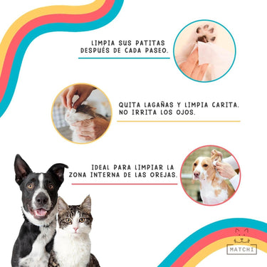 Toallitas Húmedas para Mascotas 80pzs
