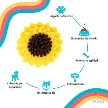 Tapete Olfativo en Forma de Flor, para Perros y Gatos