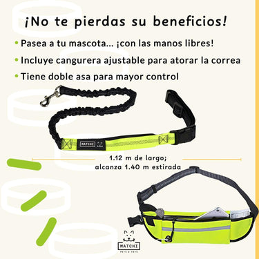 Correa para Correr Manos Libres Amarilla