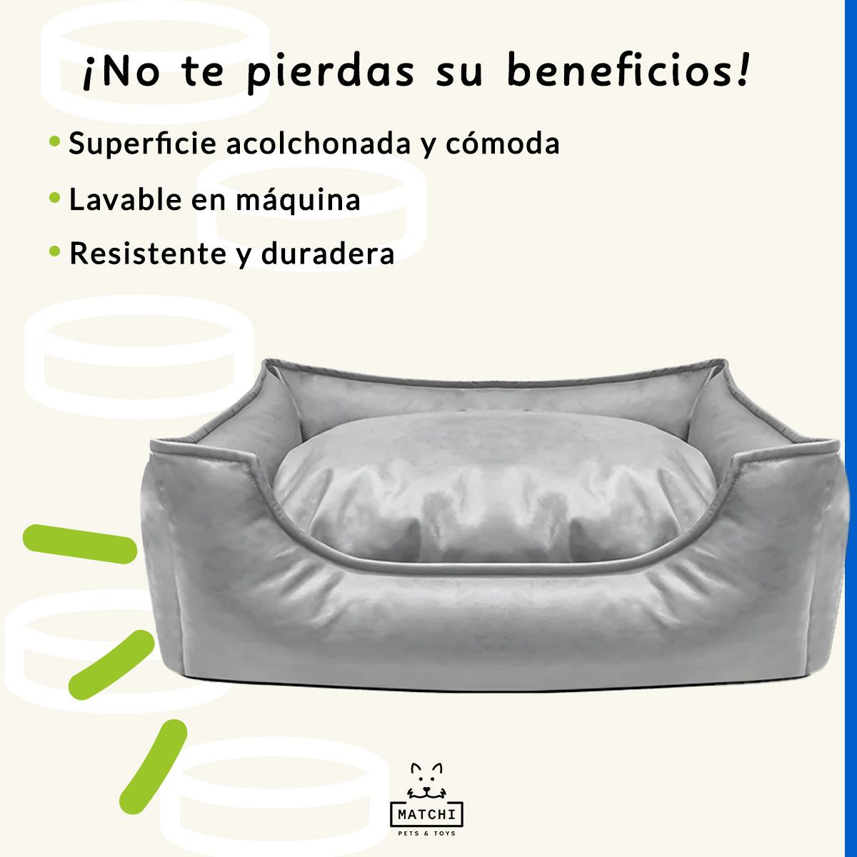 Cama para Perros Chicos y Medianos: Resistente, Suave y Acolchonada