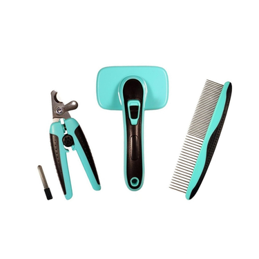Corta Uñas para Perros y Gatos Kit Profesional + Lima, Peine y Cepillo
