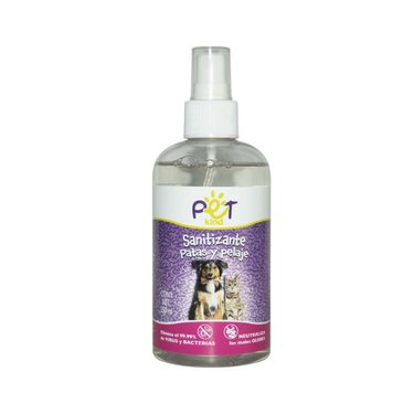 Spray Sanitizante Multiusos para Mascotas, Patas y Pelaje, 250ml