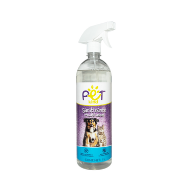 Spray Sanitizante Multiusos para Mascotas y Superficies 1lt