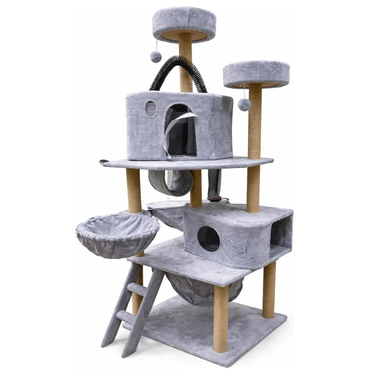 Torre Multifuncional para Gatos Extra Grande | Centro de Juego y Descanso Premium