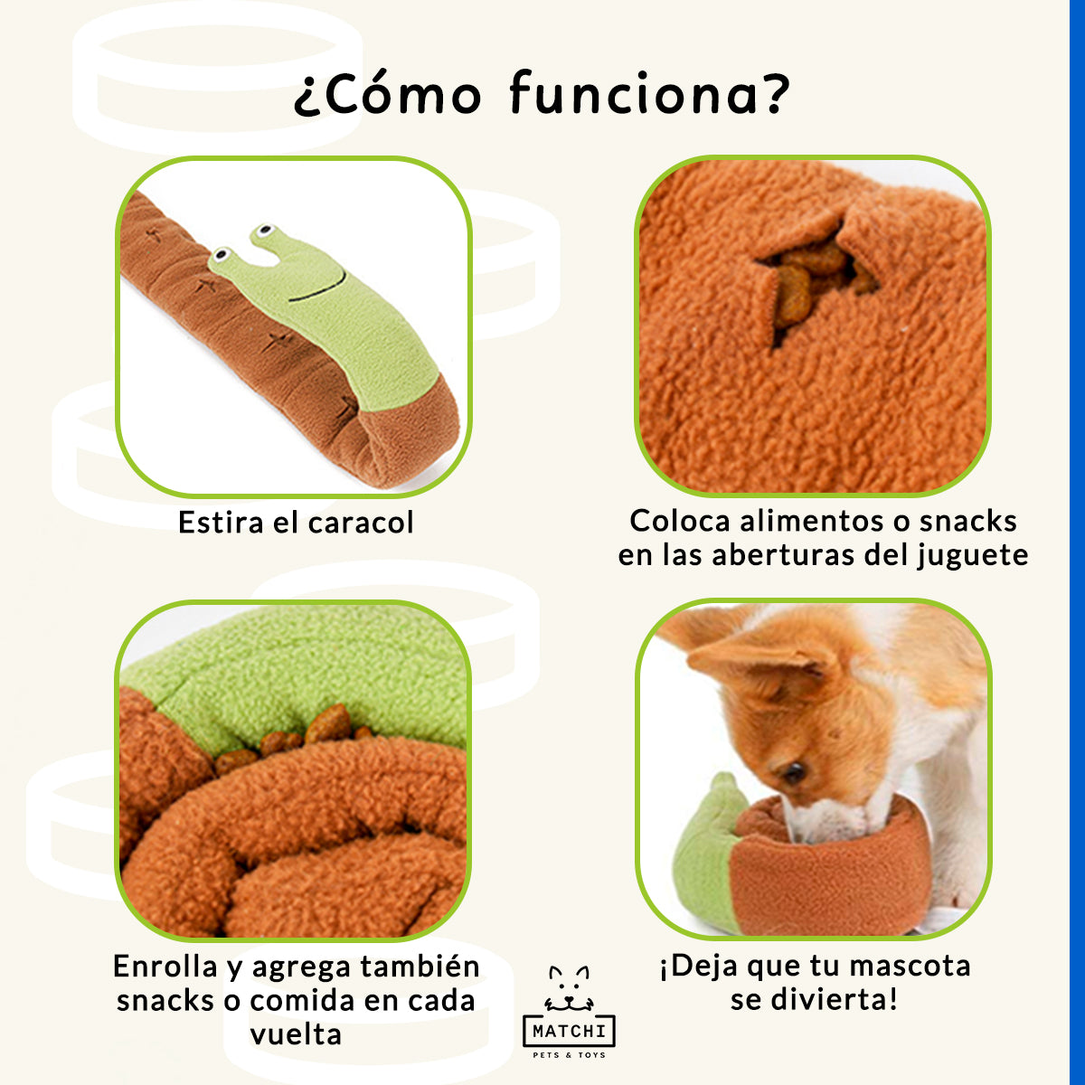 Caracol Interactivo para Esconder Premios, con Silbato Chillón