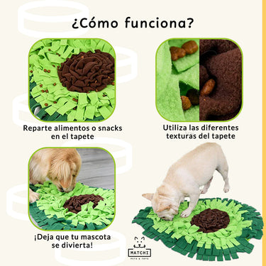 Tapete Olfativo en Forma de Aguacate, Entrenamiento para Olfatear, para Perros y Gatos