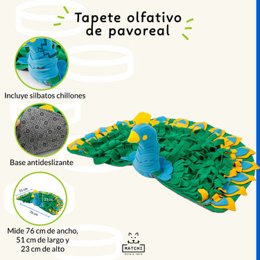 Pavoreal Tapete Olfativo para Esconder Premios, con Silbato Chillón