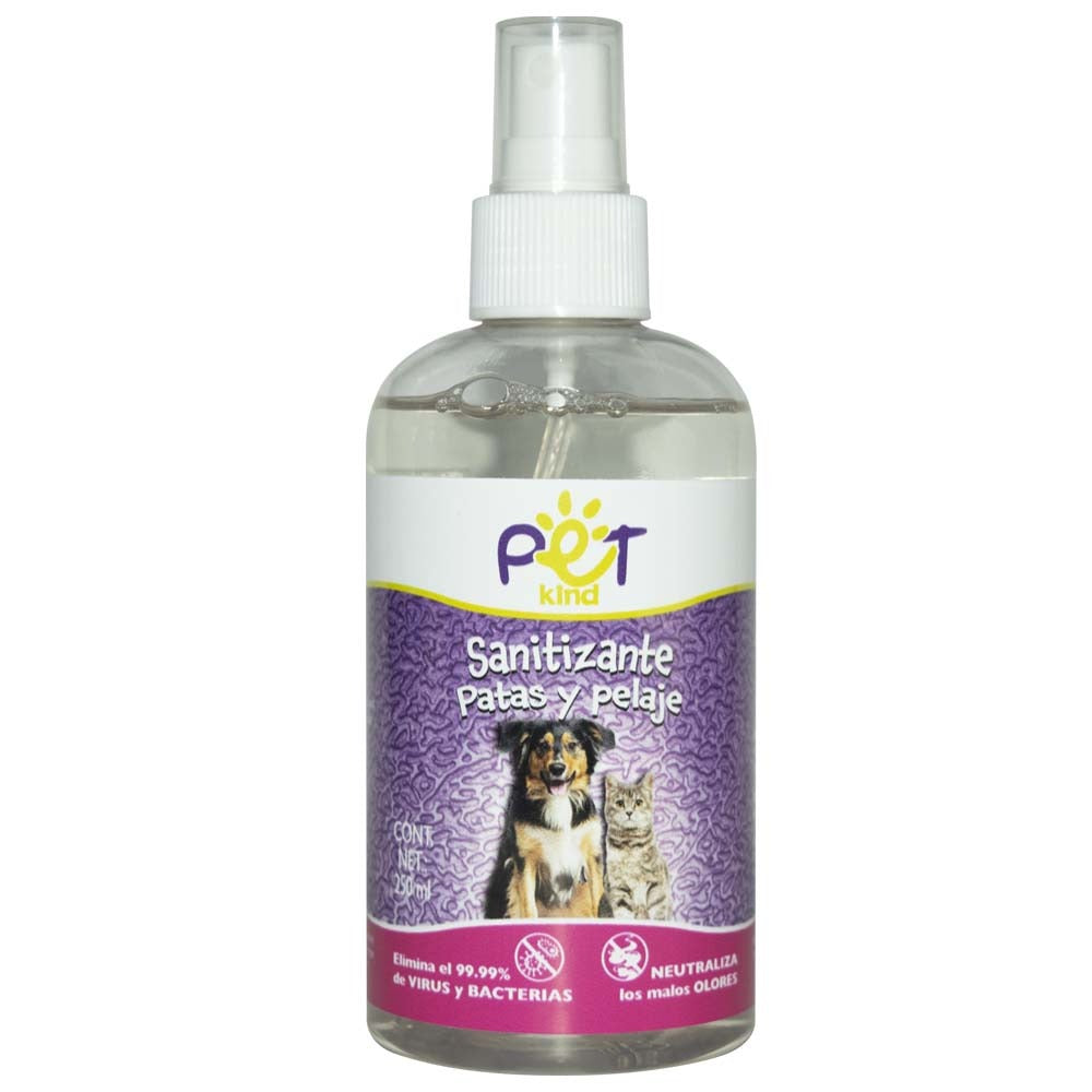 Spray Sanitizante Multiusos para Mascotas, Patas y Pelaje, 250ml