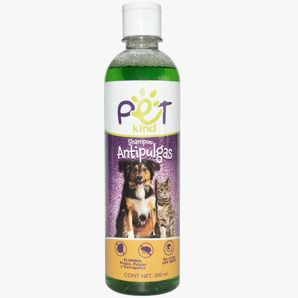Shampoo Antipulgas Líquido para Mascotas 500ml