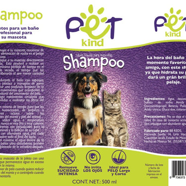 Shampoo Líquido para Mascotas 500ml