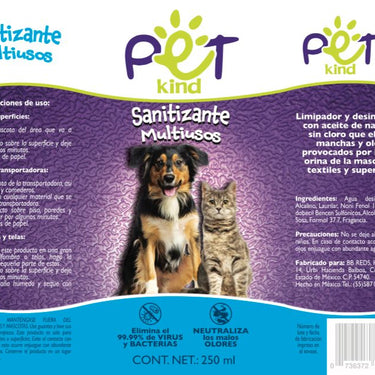 Spray Sanitizante Multiusos para Mascotas y Superficies 1lt