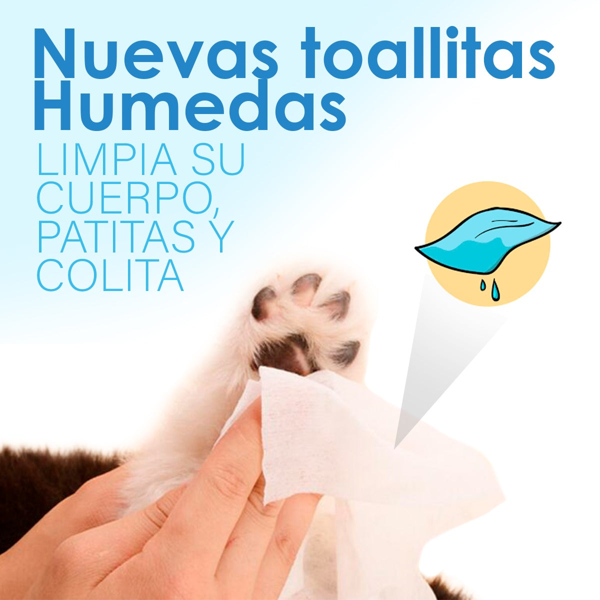 Toallitas Húmedas para Mascotas 80pzs