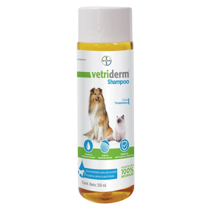 Vetriderm Shampoo Terapéutico  para Perros y Gatos 350 ML