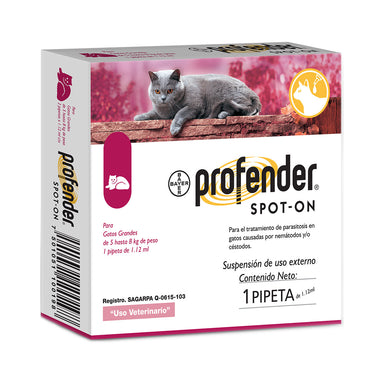 Profender Spot-On Pipeta Desparasitante Intestinal para Gatos Grandes