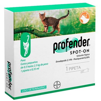 Profender Spot-On Pipeta Desparasitante Intestinal para Gatos Pequeños